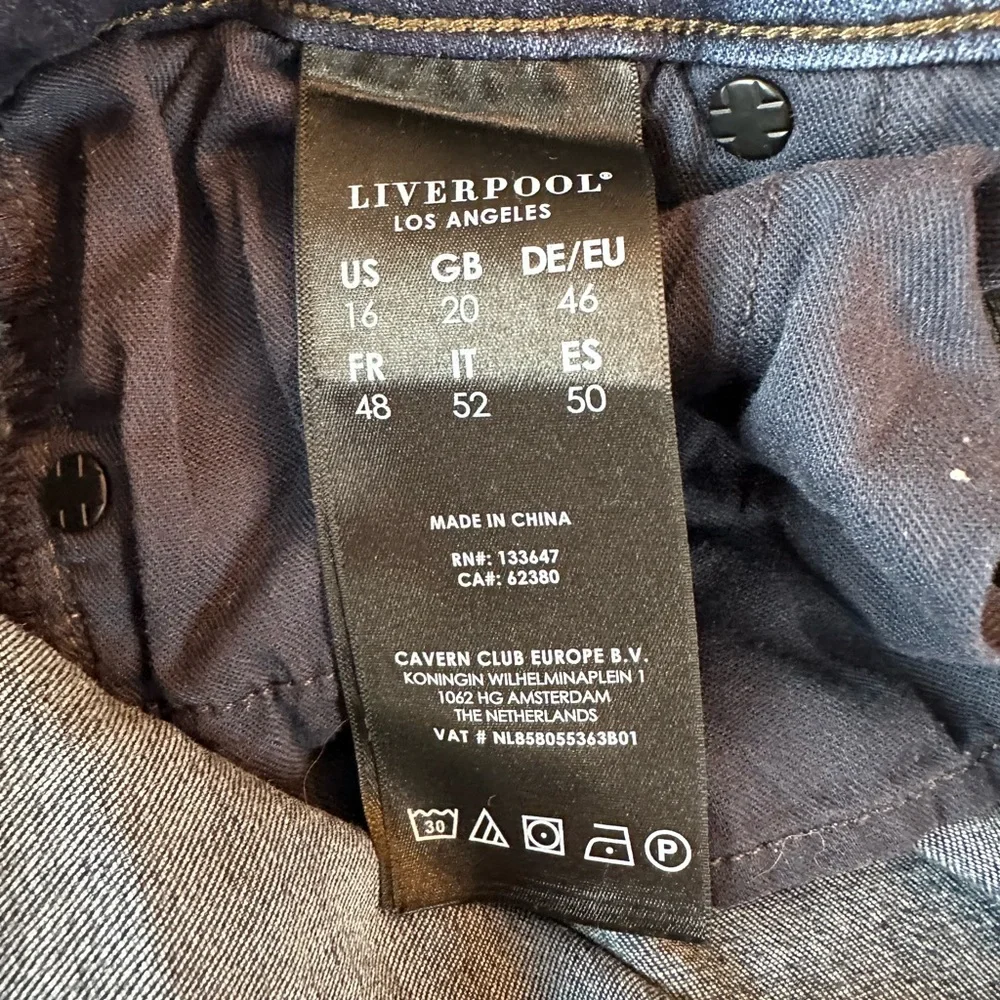Liverpool Jeans Company Dark‎ Blue Ankle Jeans - Picture 8 of 9